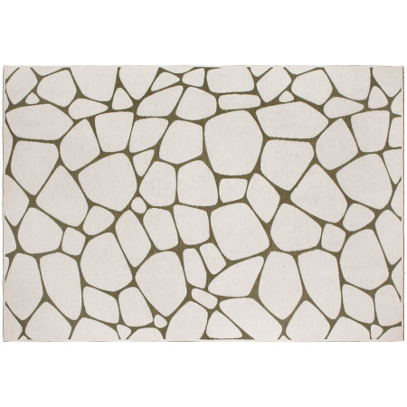 Плед Giraffe, бежевый с зеленым