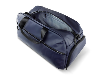 Сумка спортивная BUGATTI Blanc, синяя, тарпаулин/полиэстер, 52х26х27,5 см