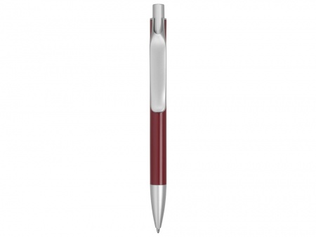 Ручка металлическая шариковая «Large», бордовый/серебристый