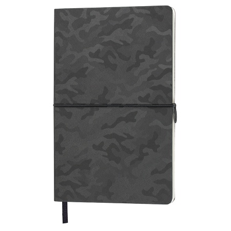 Набор подарочный SUNSHINE: бутылка для воды, бизнес-блокнот, ручка, коробка со стружкой, черный