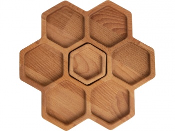 Менажница соты с одной соусницей "Соты"