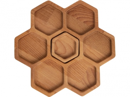 Менажница соты с одной соусницей "Соты"