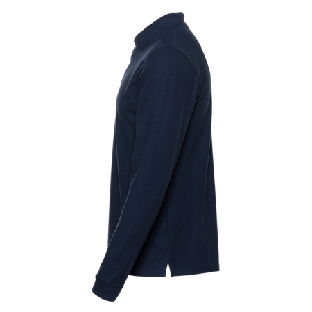 Рубашка поло унисекс STAN длинный рукав хлопок 185, 104LS, Тёмно-синий,  (46)  (52/XL)