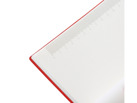 Набор блокнот в гибкой обложке А5 и металлическая шариковая ручка "Nabokov", красный