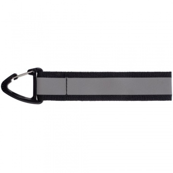 Светоотражающий брелок Flashline, серый с черным