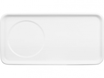 Чайная пара "Bristol": блюдце прямоугольное, чашка, коробка, белый