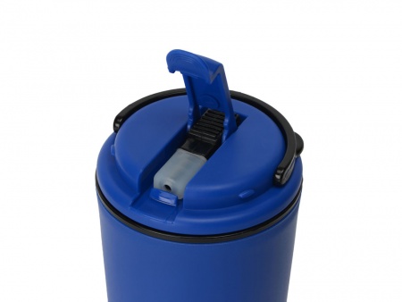 Стакан-тамблер Parma со встроенной трубочкой, 350 мл, цвет синий