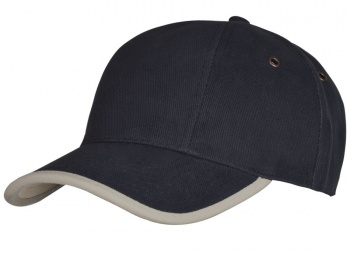 Бейсболка Unit Trendy, темно-синяя (кобальт) с бежевым Бейсболка Unit Trendy, темно-синяя (кобальт) с бежевым