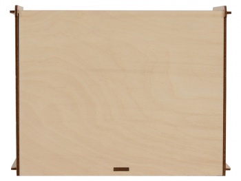 Деревянная коробка для гирлянды с наполнителем-стружкой "Ларь"