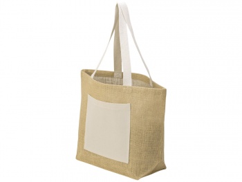 Сумка Jute джутовая с широким дном, натуральный Сумка Jute джутовая с широким дном, натуральный