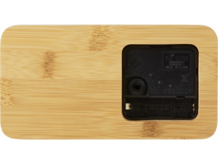 Прямоугольные настольные часы из бамбука "Squarium"