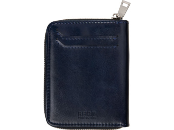 Картхолдер на молнии для 8 пластиковых карт с RFID защитой "Fabrizio", синий