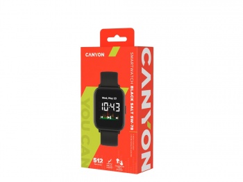 Смарт-часы со встроенным плеером Canyon SaltSW-78, черный (Р) Смарт-часы со встроенным плеером Canyon SaltSW-78, черный (Р)
