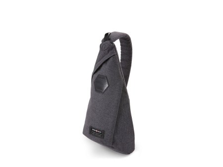 Рюкзак SWISSGEAR на одно плечо, ткань Grey Heather/ полиэстер 600D PU, 25х15х45 см, 7 л, серый