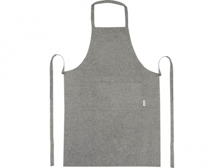 Pheebs 200 g/m² recycled cotton apron, черный