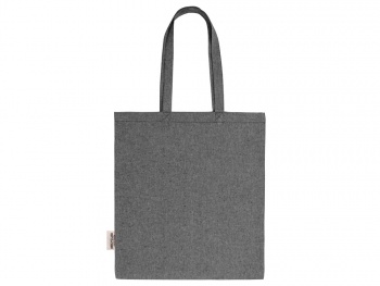 Сумка-тоут Pheebs из переработанного хлопка 150 г/м2, черный меланж
