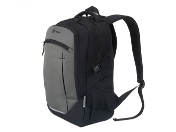 Рюкзак TORBER CLASS X, чёрно-серый, 46 x 32 x 18 см + Мешок для сменной обуви в подарок!