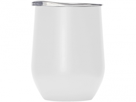 Вакуумная термокружка "Sense", непротекаемая крышка, крафтовая упаковка, белый (Р)