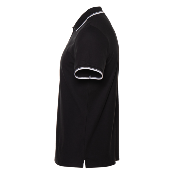 Рубашка поло унисекс STAN с окантовкой хлопок/полиэстер 185, 04T, Чёрный,  (20)  (58/4XL)