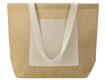 Сумка Jute джутовая с широким дном, натуральный Сумка Jute джутовая с широким дном, натуральный
