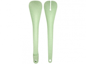 Салатница Lucha из пшеничного соломенного волокна с приборами,  мятный