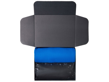 Подарочный набор с пледом, свечой и диффузором, синий