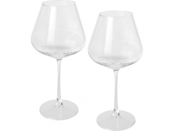Rosso набор из 2 стеклянных бокалов для вина - Прозрачный