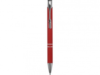 Ручка металлическая шариковая C1 софт-тач, красный