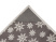 Плед Snowflake новогодний