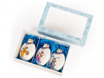 Набор новогодних шаров, 3 шт.