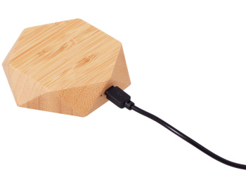 Беспроводное зарядное устройство «Gex», 15 Вт, бамбук