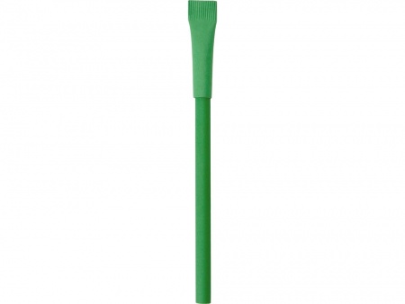 Ручка картонная с колпачком "Recycled", зеленый классик