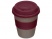Стакан с силиконовой крышкой "Cafe", burgundy