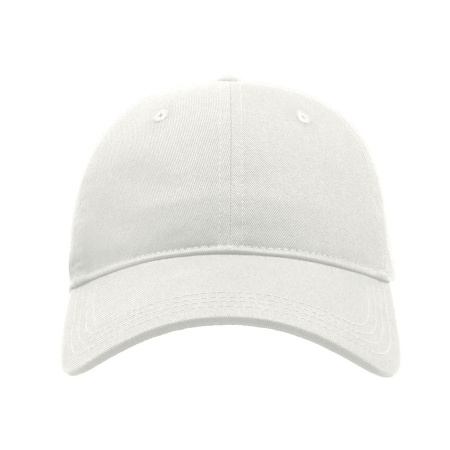 Бейсболка "GREEN CAP", 6 клиньев, метал. застежка, белый, 100% органич. хлопок, плотность 265 г/м2