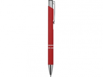 Ручка металлическая шариковая C1 софт-тач, красный