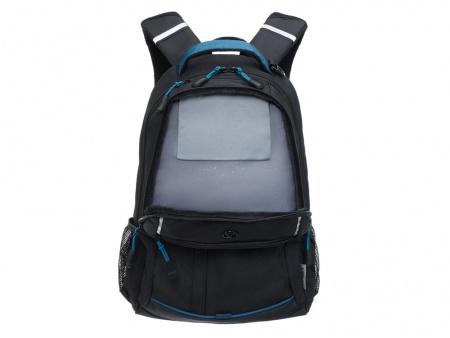 Рюкзак TORBER ROCKIT с отделением для ноутбука 15.6", чёрный/синий, нейлон, 32 х 14 х 50 см, 22л