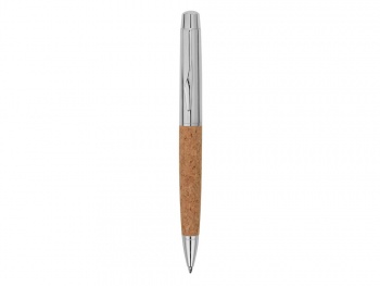 Ручка металлическая шариковая "Cask", хром/бамбук