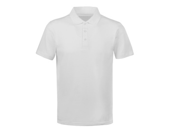Поло с эластаном «Chicago», 200гр пике, белый