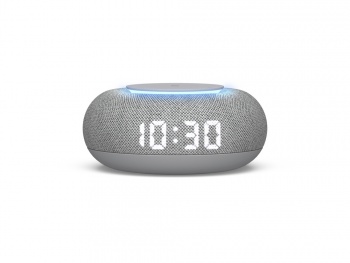 Умная колонка VK Капсула Мини с голосовым помощником Марусей, светлый серый