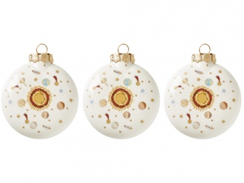 Набор игрушек Медальон Космическое путешествие в подарочной коробке, 3 шт