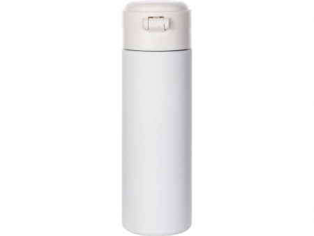 Вакуумная термокружка Waterline c кнопкой «Guard», 400 мл, белый (P)