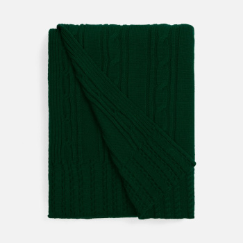 Плед Remitti, темно-зеленый (хвойный)