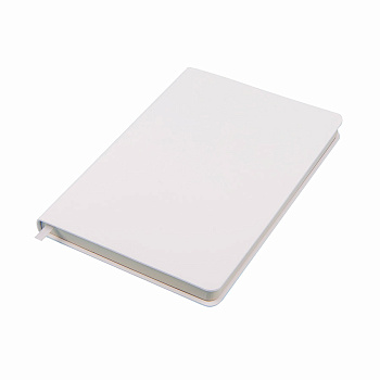 Ежедневник недатированный Pulpy, А5,  белый, кремовый блок в линейку, белый срез