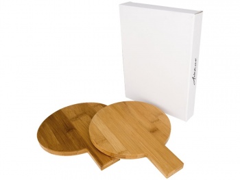 Набор досок «Amuse» круглые, коричневый