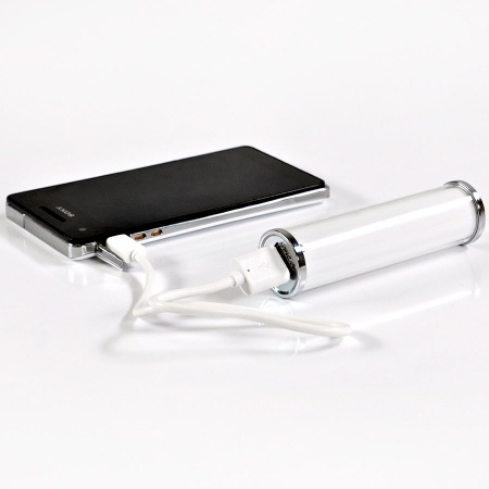 Универсальный аккумулятор "RollUp" (2200mAh) под полноцветную вставку,9,5х2,6 см,пластик, шт