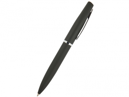 Ручка "Portofino" шариковая  автоматическая, черный металлический корпус, 1,0 мм, синяя