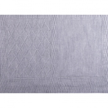 Плед LYKKE MINI, серый, шерсть 30%, акрил 70%, 120*170 см