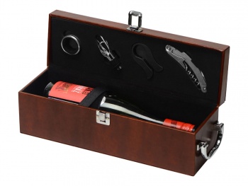 Набор аксессуаров для вина в подарочной коробке «Fabrizio», коричневый (P)