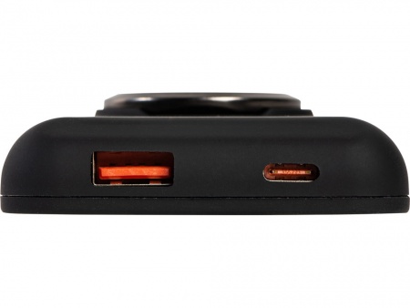 Магнитный беспроводной внешний аккумулятор "MagnetIQ", 5000 mah, 10 W, черный