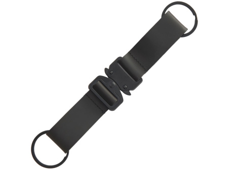 Отстегивающийся брелок-ремувка из эко-кожи "Ninja", черный